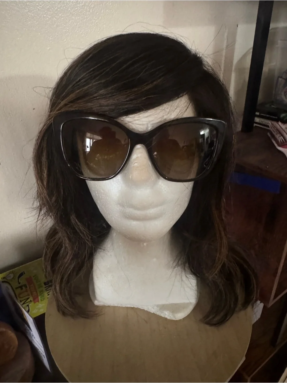 Dolce & Gabbana Brown Gradient Oversized Sunglasses with Gold DG Logo